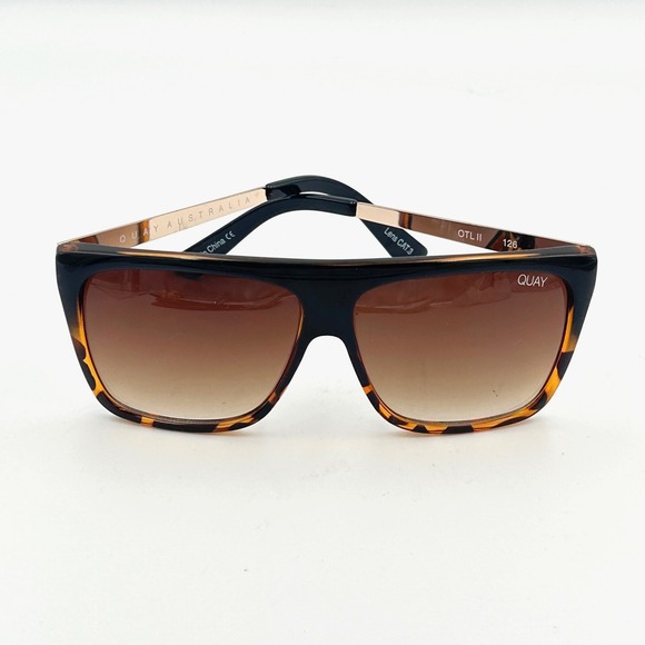 Quay Australia OTL II Sunglasses Womens Oversized Tortoise Fade Rose Gold Glam main image 9